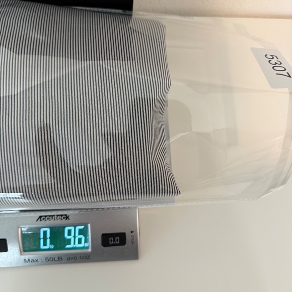 Mili Designs Top Women 2X White Blue Striped Christmas Sequin Long Sleeve Button - Picture 11 of 11